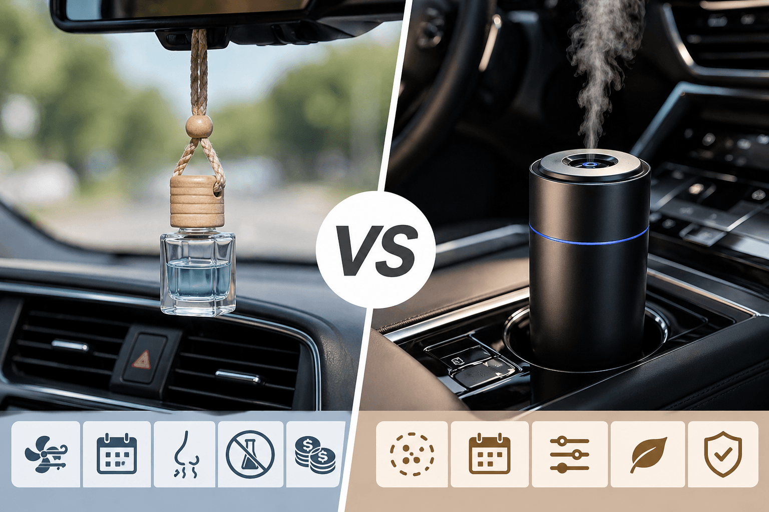 Car air fresheners vs. aroma diffusers: Which one is better for daily driving comfort?